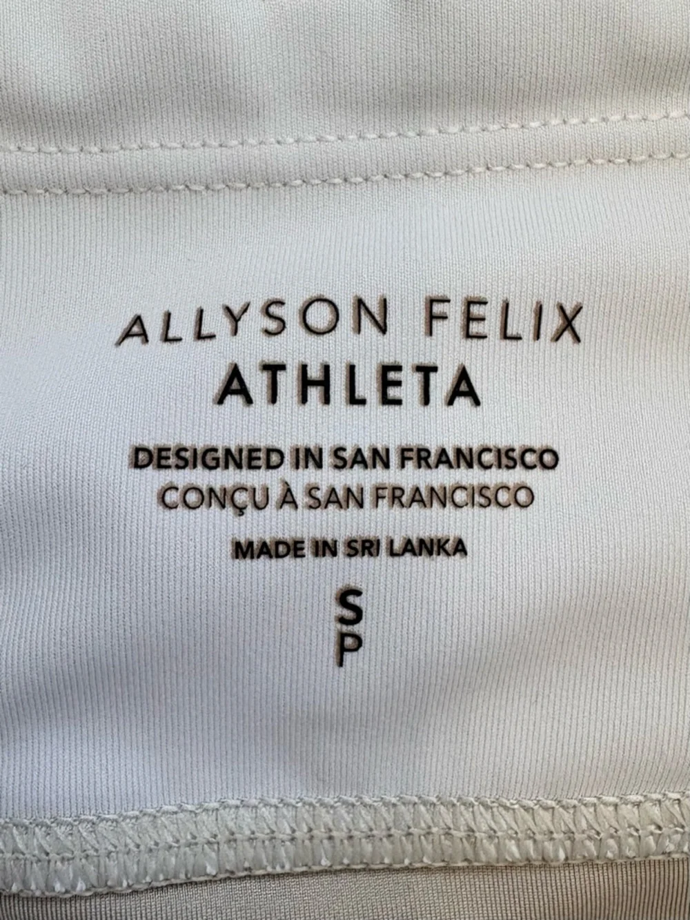 ATHLETA x Allyson Felix Ultimate Stash II Legend 7” Bike Shorts Small Pockets - Picture 3 of 8